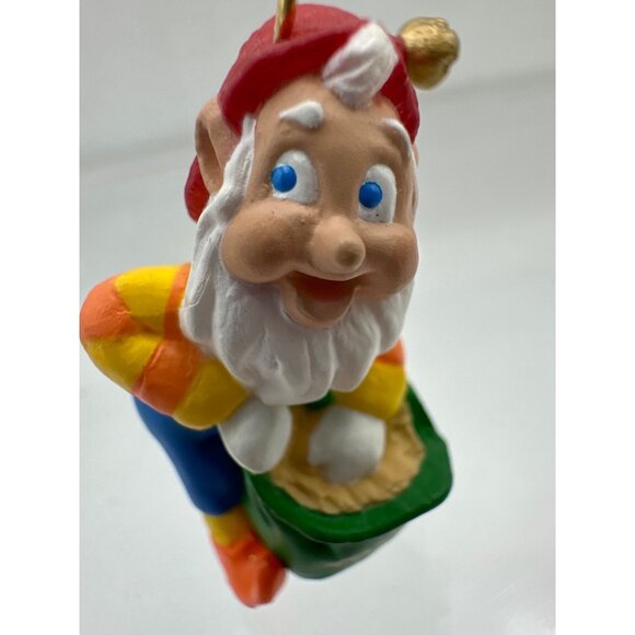 Hallmark Keepsake Rudolphs Helper Reindeer Treats Elf Ornament 1996 Miniature - Picture 5 of 7